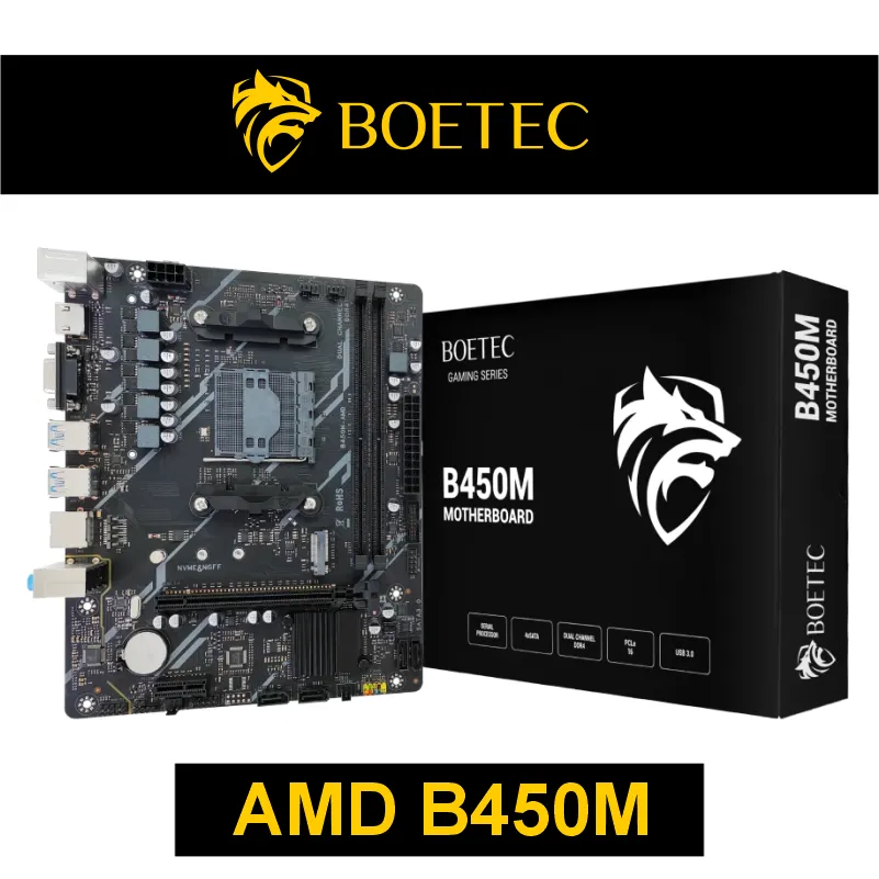 PLACA MADRE BOETEC - AMD B450M