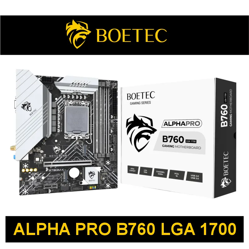 PLACA MADRE BOETEC - ALPHA PRO B760 LGA 1700