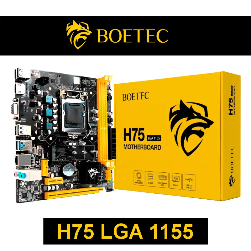 PLACA MADRE BOETEC - H75 LGA 1155
