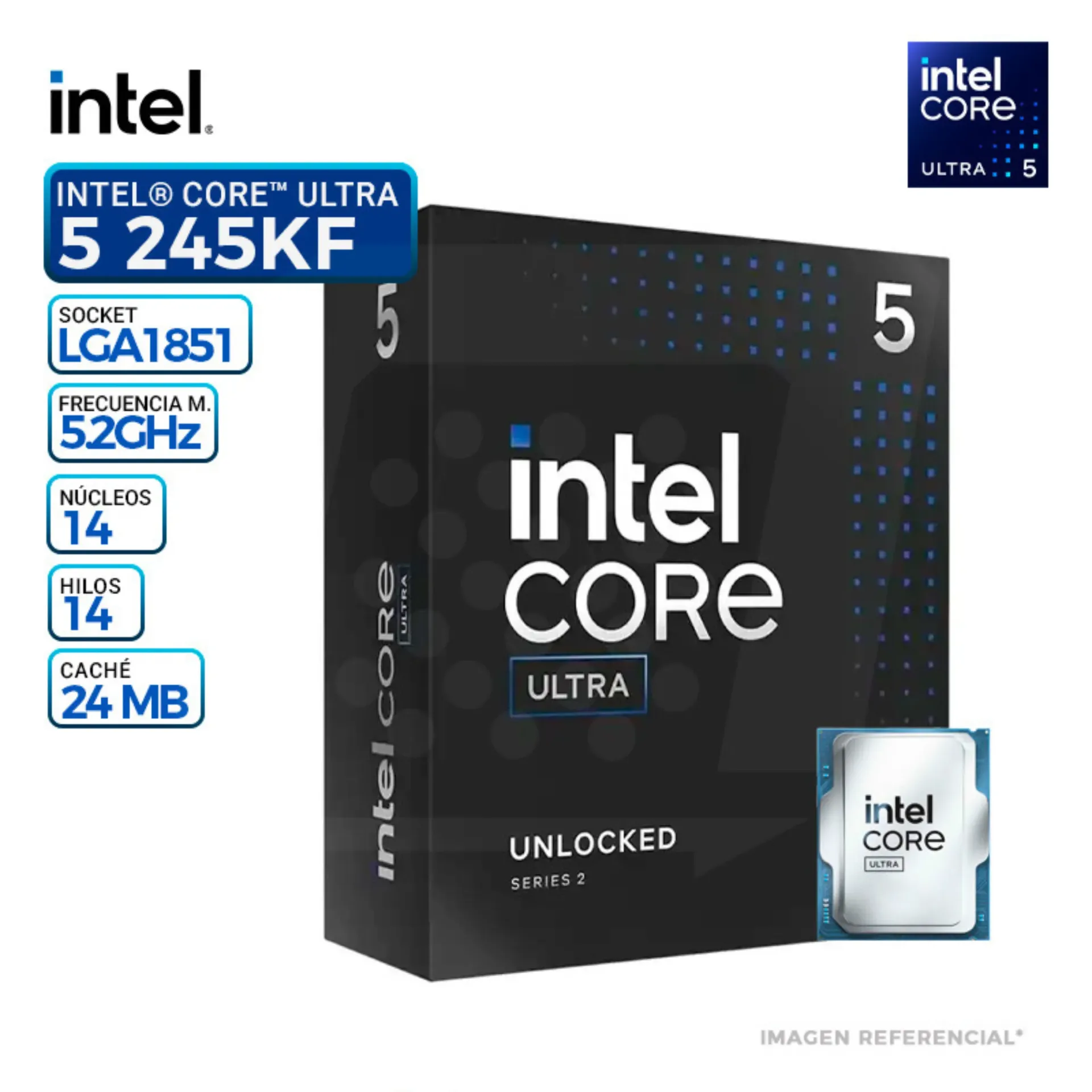 PROCESADOR INTEL CORE ULTRA 5 245KF