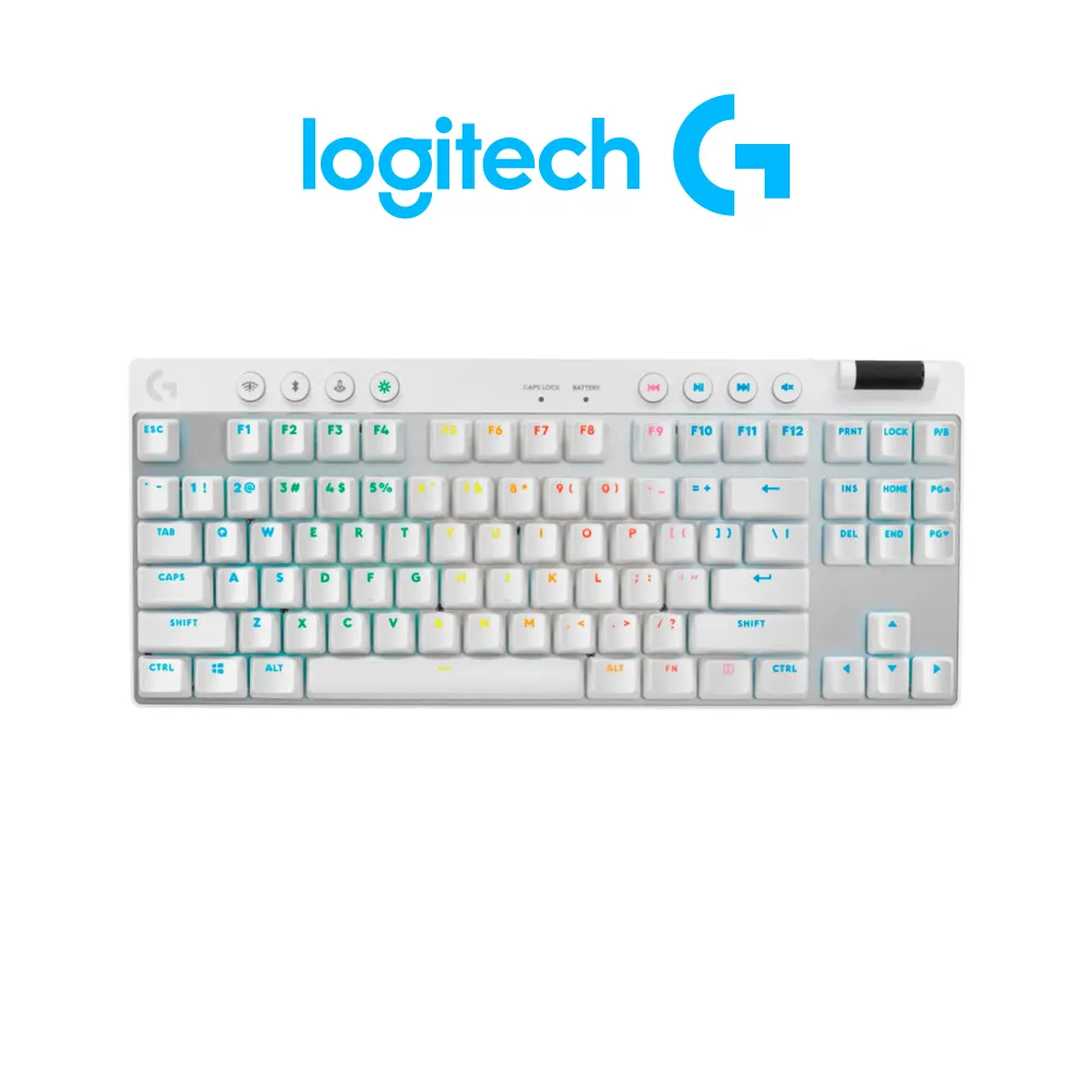 [TECLA01] TECLADO LOGITECH PRO X TKL LIGHTSPEED USB WHITE 920-012143 P