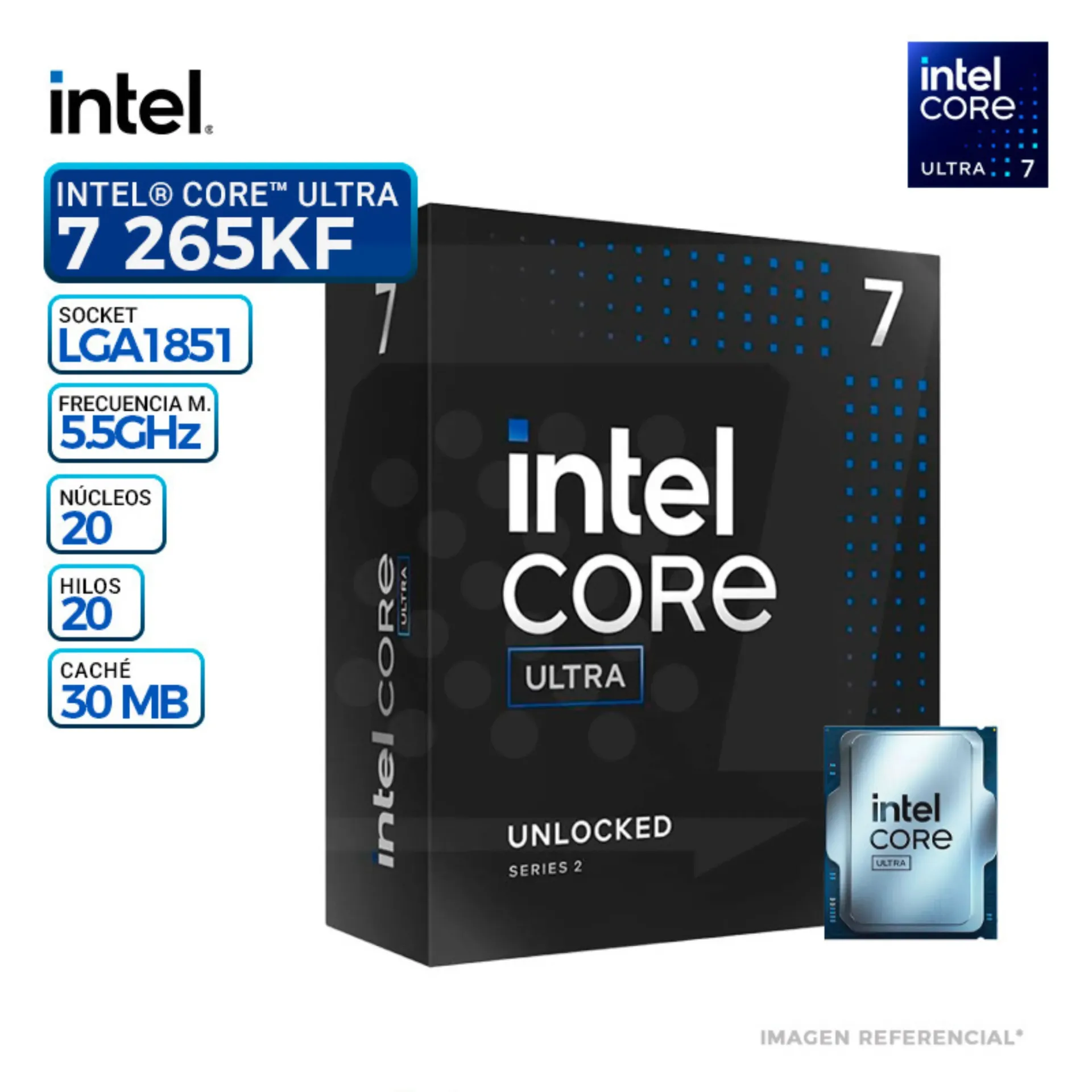 PROCESADOR INTEL CORE ULTRA 7 265KF