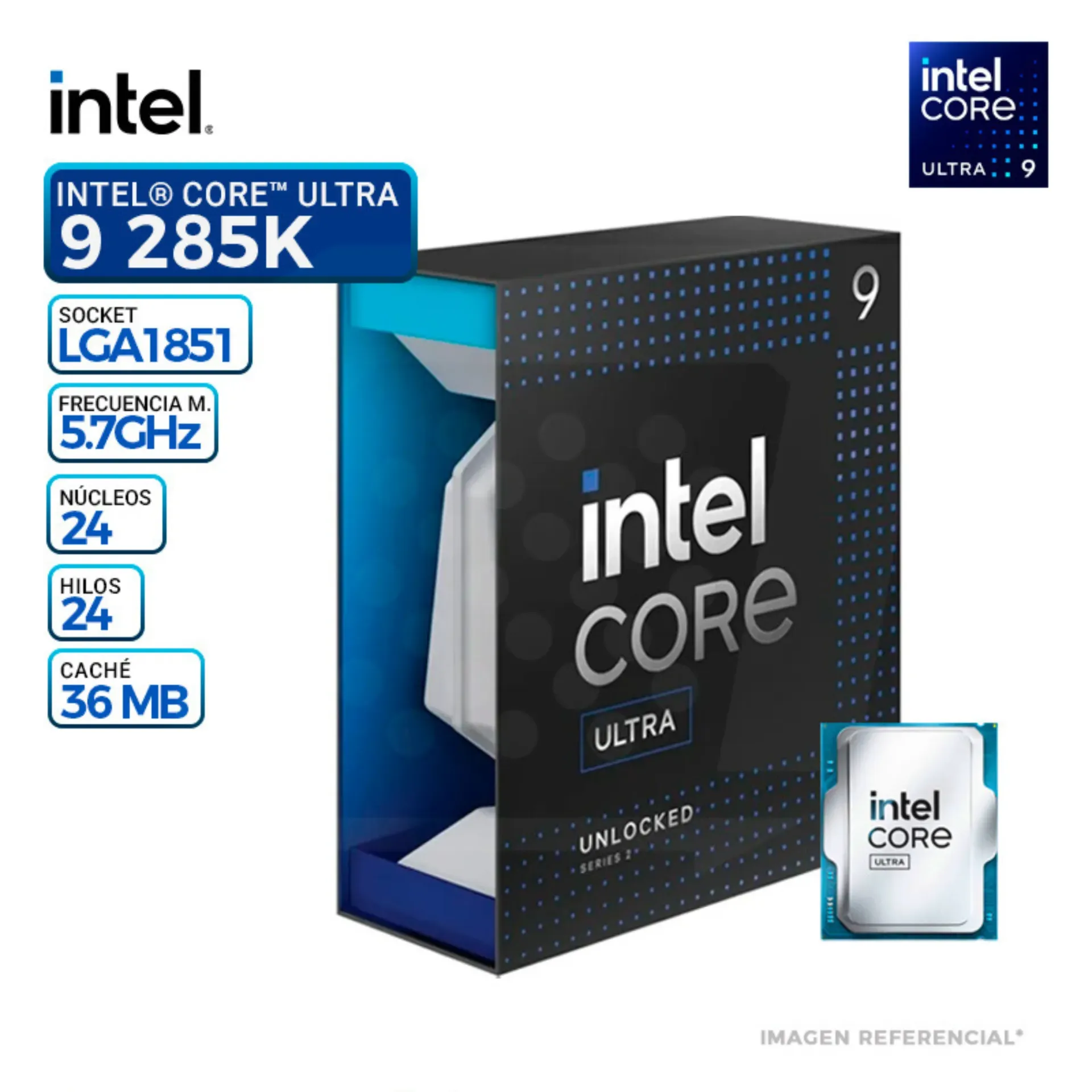 PROCESADOR INTEL CORE ULTRA 9 285K