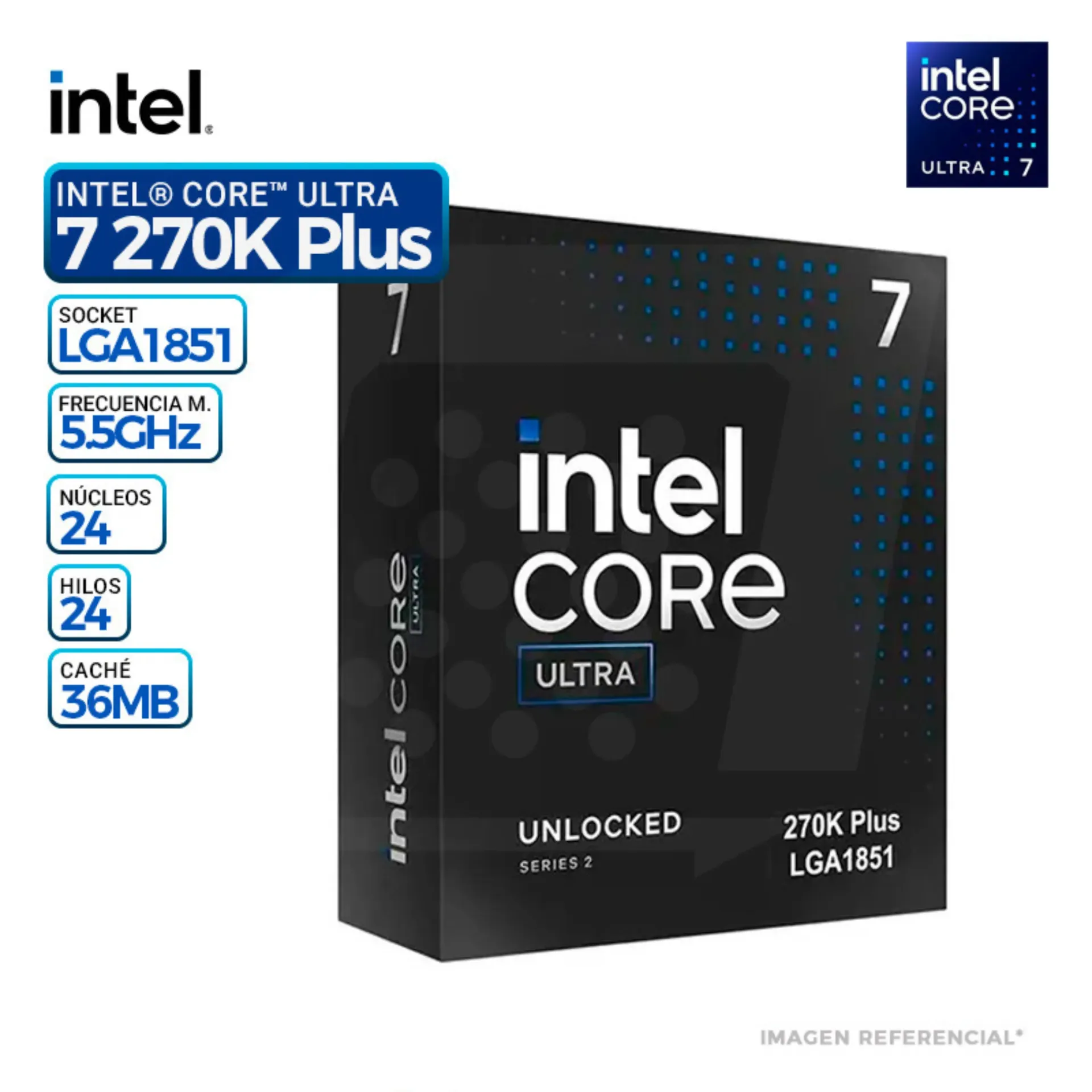 PROCESADOR INTEL CORE ULTRA 7 270K PLUS