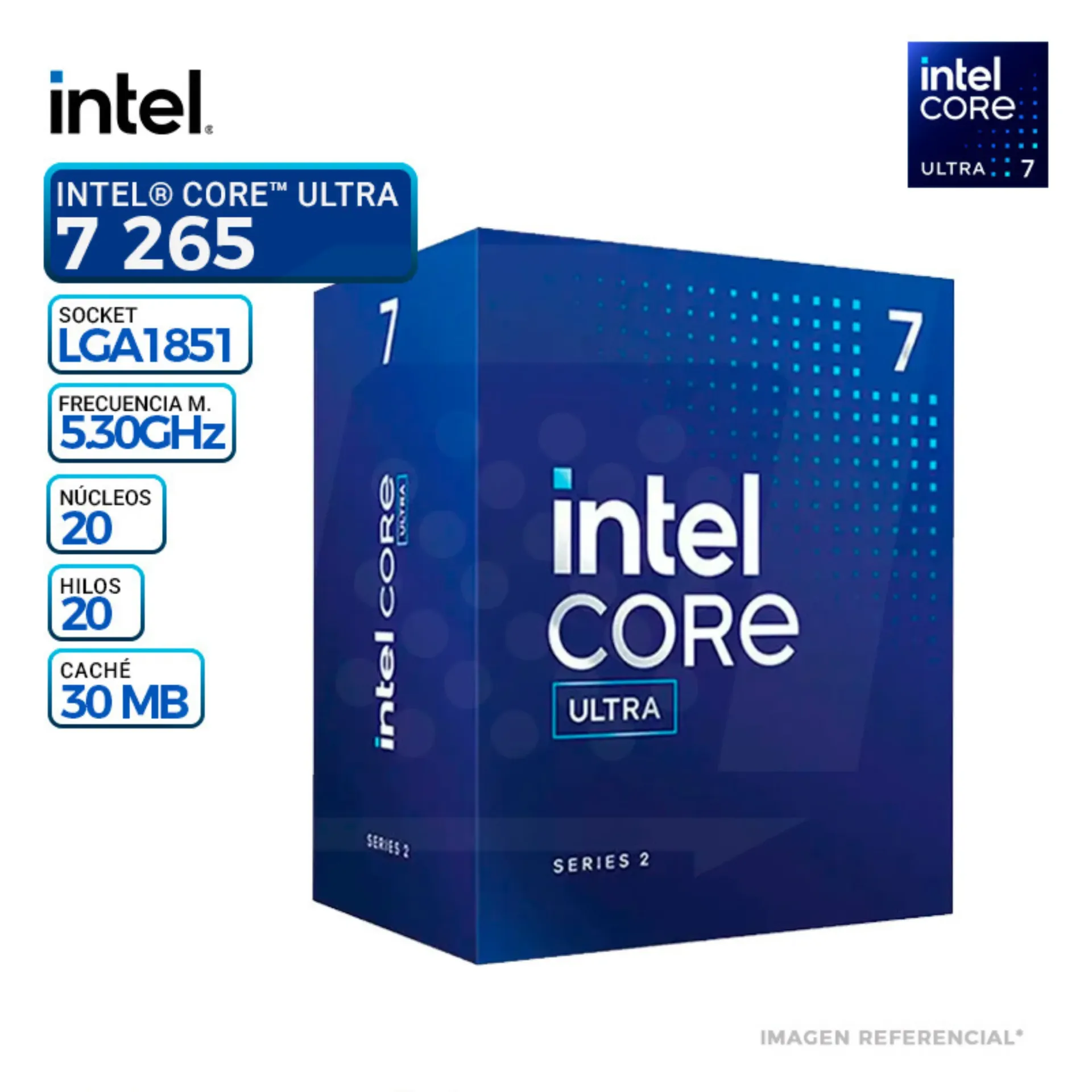 PROCESADOR INTEL CORE ULTRA 7 265