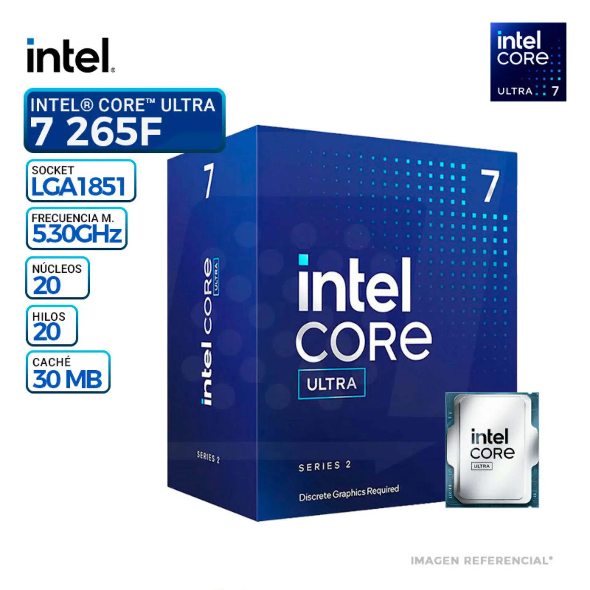 PROCESADOR INTEL CORE ULTRA 7 265F
