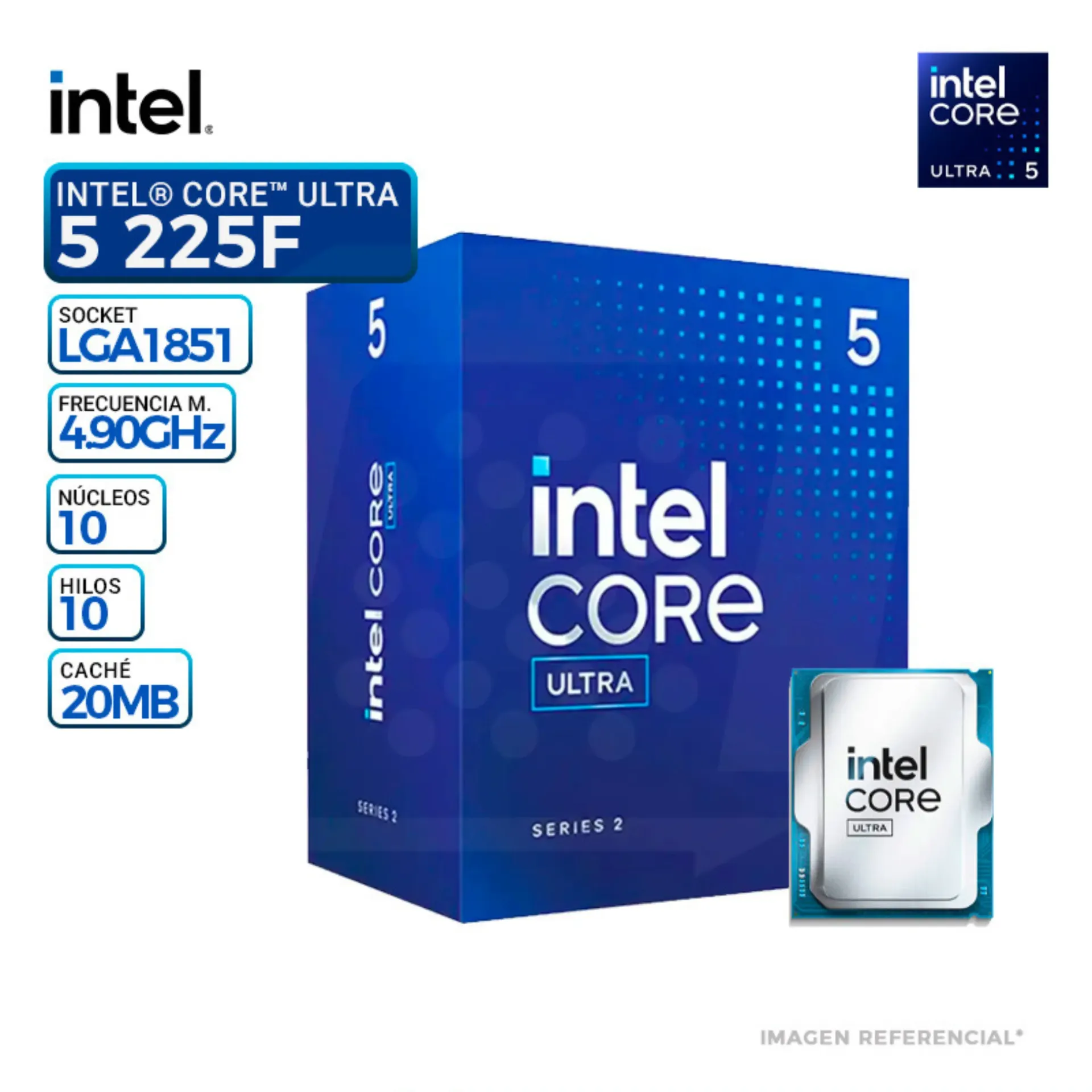 PROCESADOR INTEL CORE ULTRA 5 225F